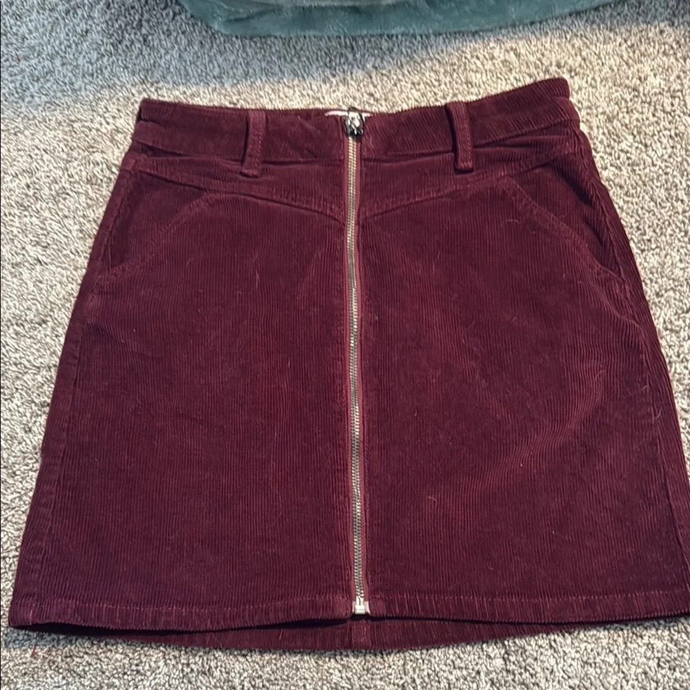 SO Red A-Line Mini Skirt Casual - Picture 1 of 3